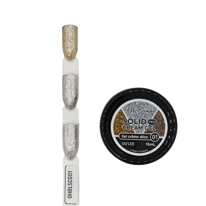 Oh Bling Solid Gel Cream Trio Gel Crème Déco 15mL 