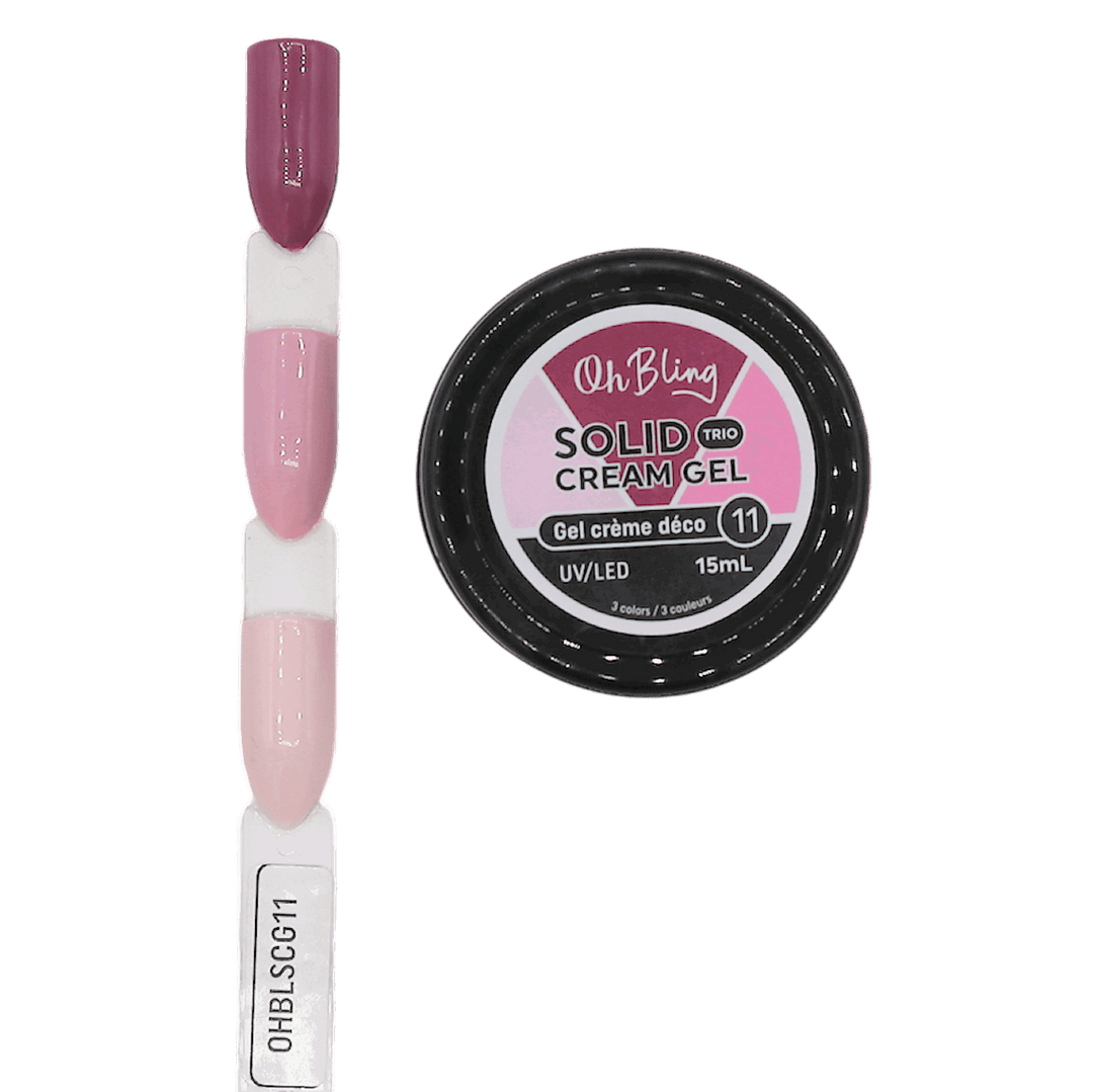 Oh Bling Solid Gel Cream Trio 15mL 