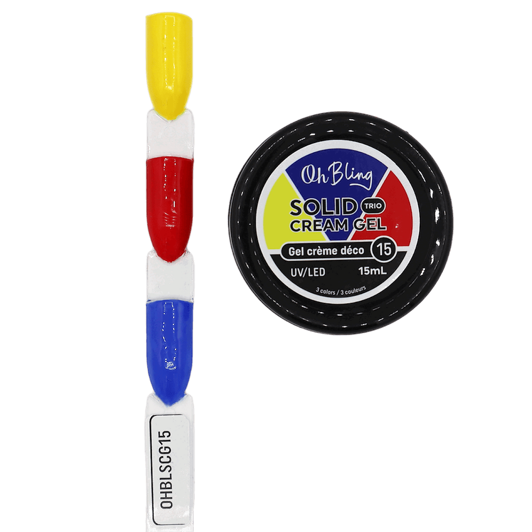 Oh Bling Solid Gel Cream Trio Gel Crème Déco 15mL 