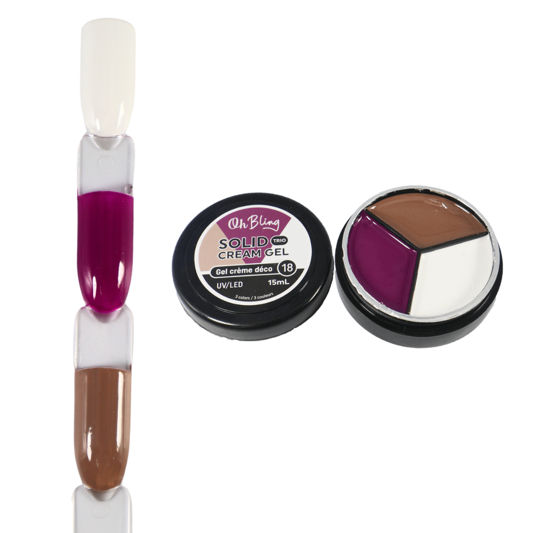 Oh Bling Solid Gel Cream Trio 15mL #18