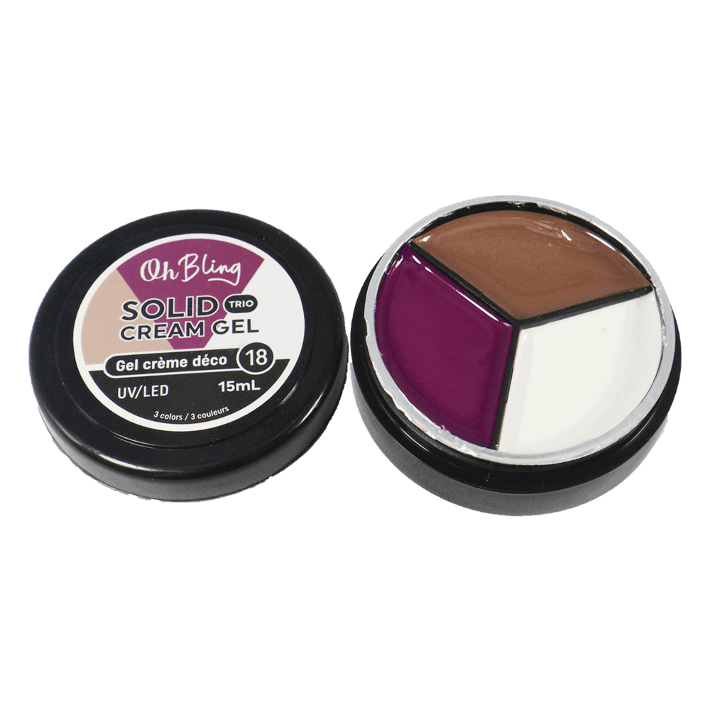 Oh Bling Solid Gel Cream Trio 15mL #18