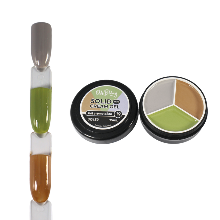 Oh Bling Solid Gel Cream Trio Gel Crème Déco 15mL 