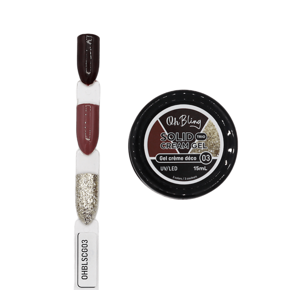 Oh Bling Solid Gel Cream Trio 15mL #03