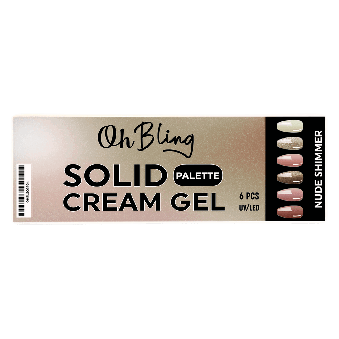 Oh Bling Solid Gel Cream Gel Palette #04 Nude Shimmer
