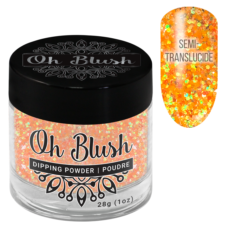 Oh Blush Poudre 240 Phoenix (1oz), Collection Fantasy, orange, paillettes