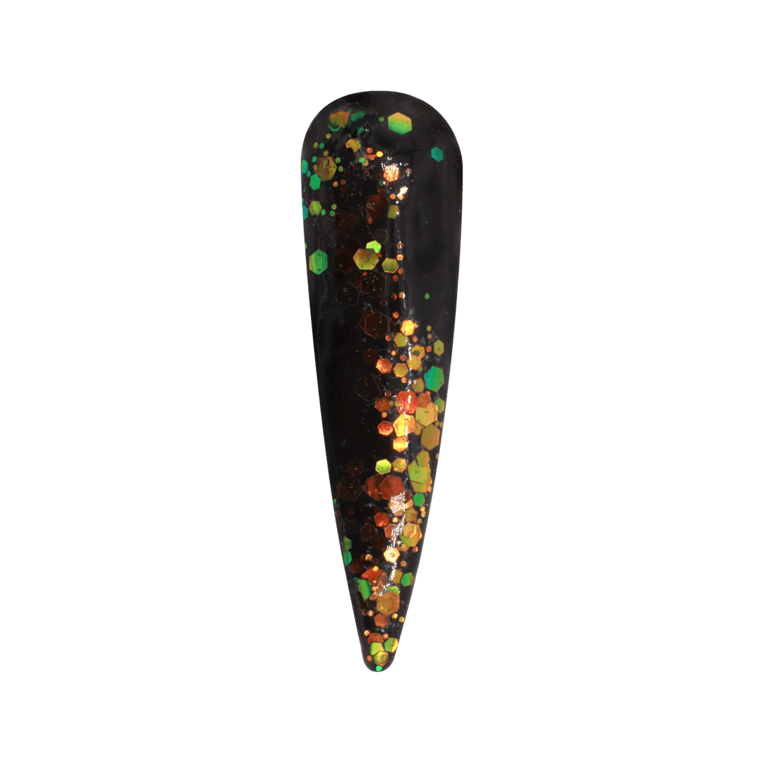 Oh Blush Poudre 263 Glowing Leaves (1oz), Collection Chalet Escape, Glowing Leaves, vert, or, paillettes