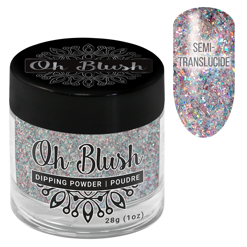 Oh Blush Poudre 5004 Topaz EDITION LIMITÉE (1oz), Rose, Bleu, Holographique, Precious Collection