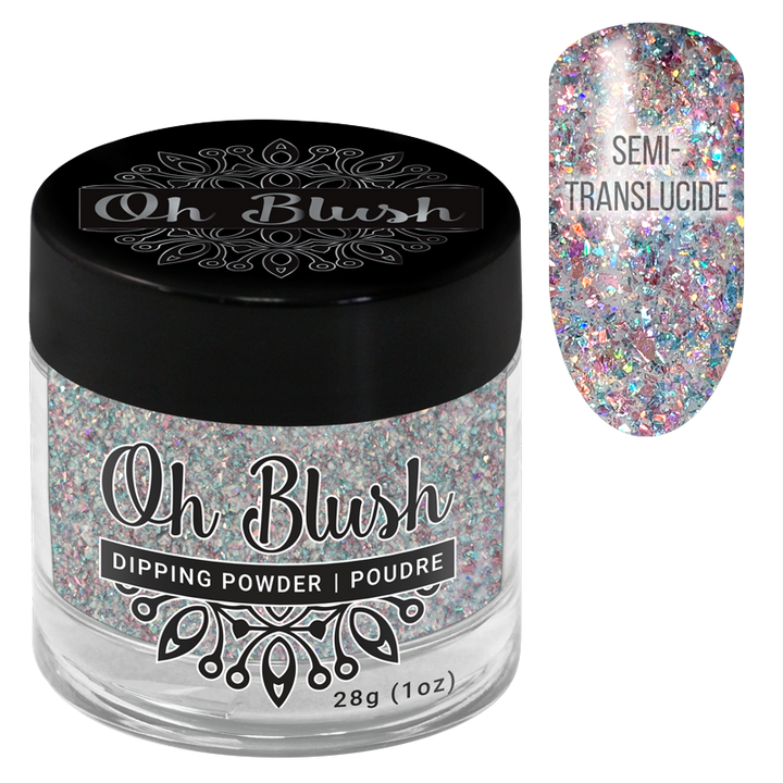 Oh Blush Poudre 5004 Topaz EDITION LIMITÉE (1oz), Rose, Bleu, Holographique, Precious Collection