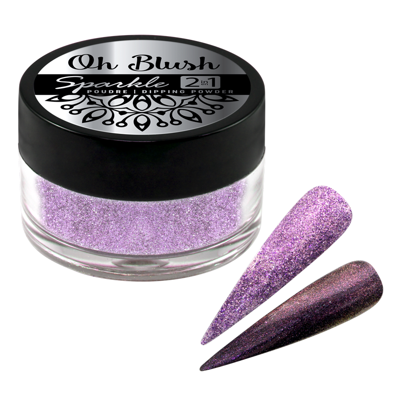 Oh Blush Sparkle 2 in 1 Powder - 1007 Ashes of Violet (0.5oz)