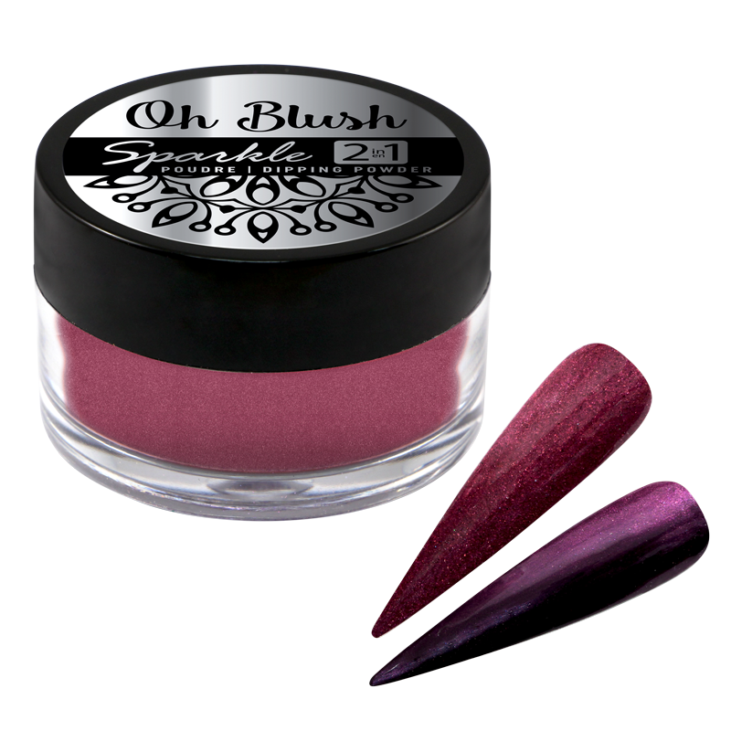 Oh Blush Sparkle Poudre 2 en 1 - 1009 Red Velvet (0.5oz)