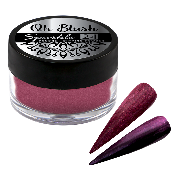 Oh Blush Sparkle Poudre 2 en 1 - 1009 Red Velvet (0.5oz)