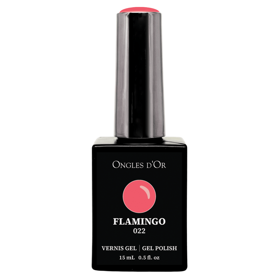 Vernis Gel 022 Flamingo - Sans HEMA & Sans TPO - Ongles d'Or