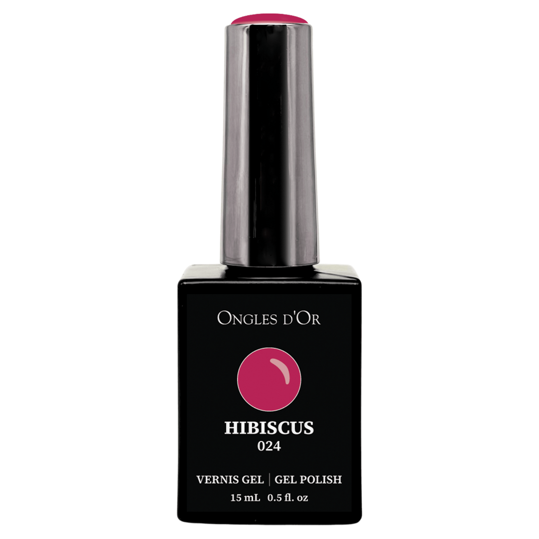 Vernis Gel 024 Hibiscus - Sans HEMA & Sans TPO - Ongles d'Or