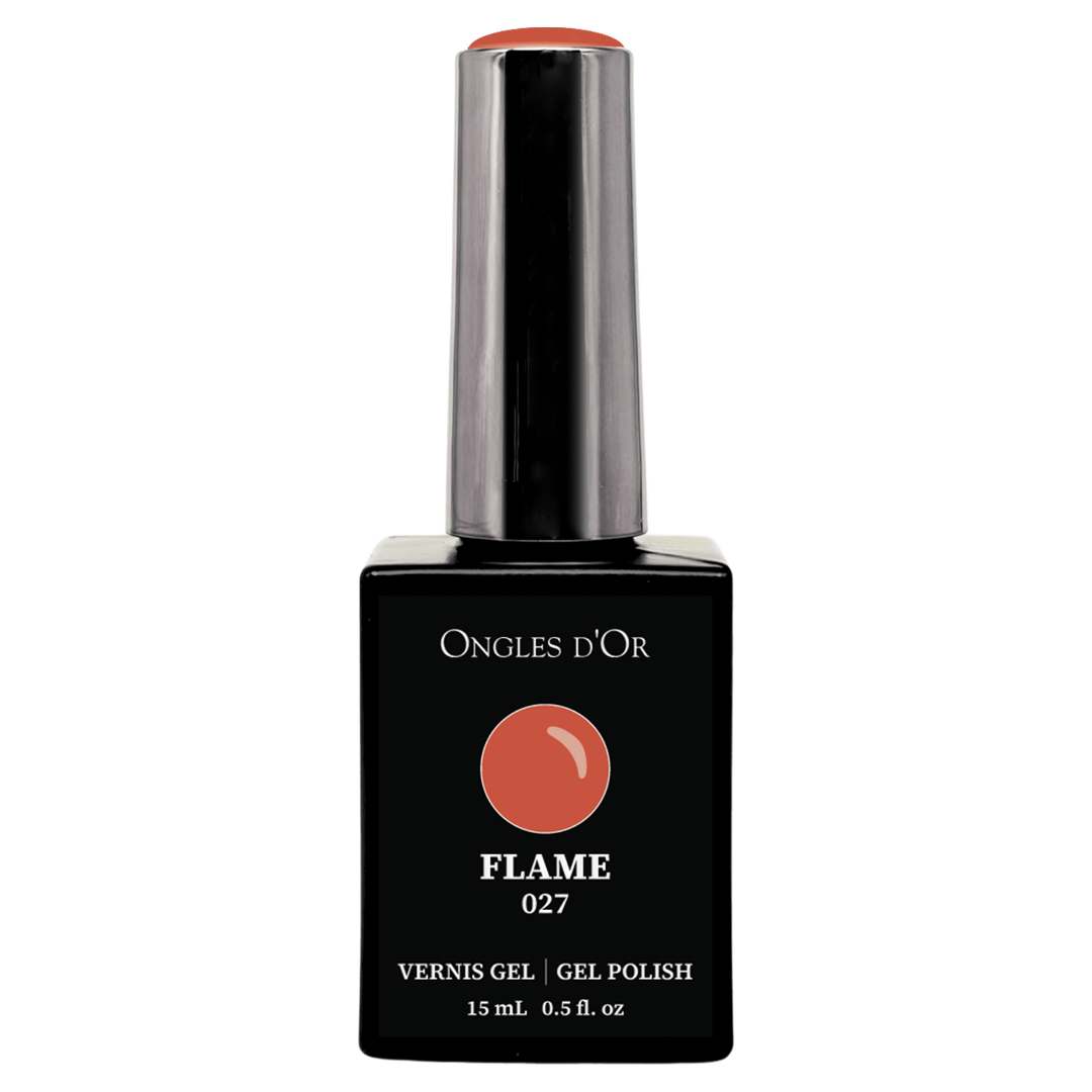 Vernis Gel 027 Flame - Sans HEMA & Sans TPO - Ongles d'Or