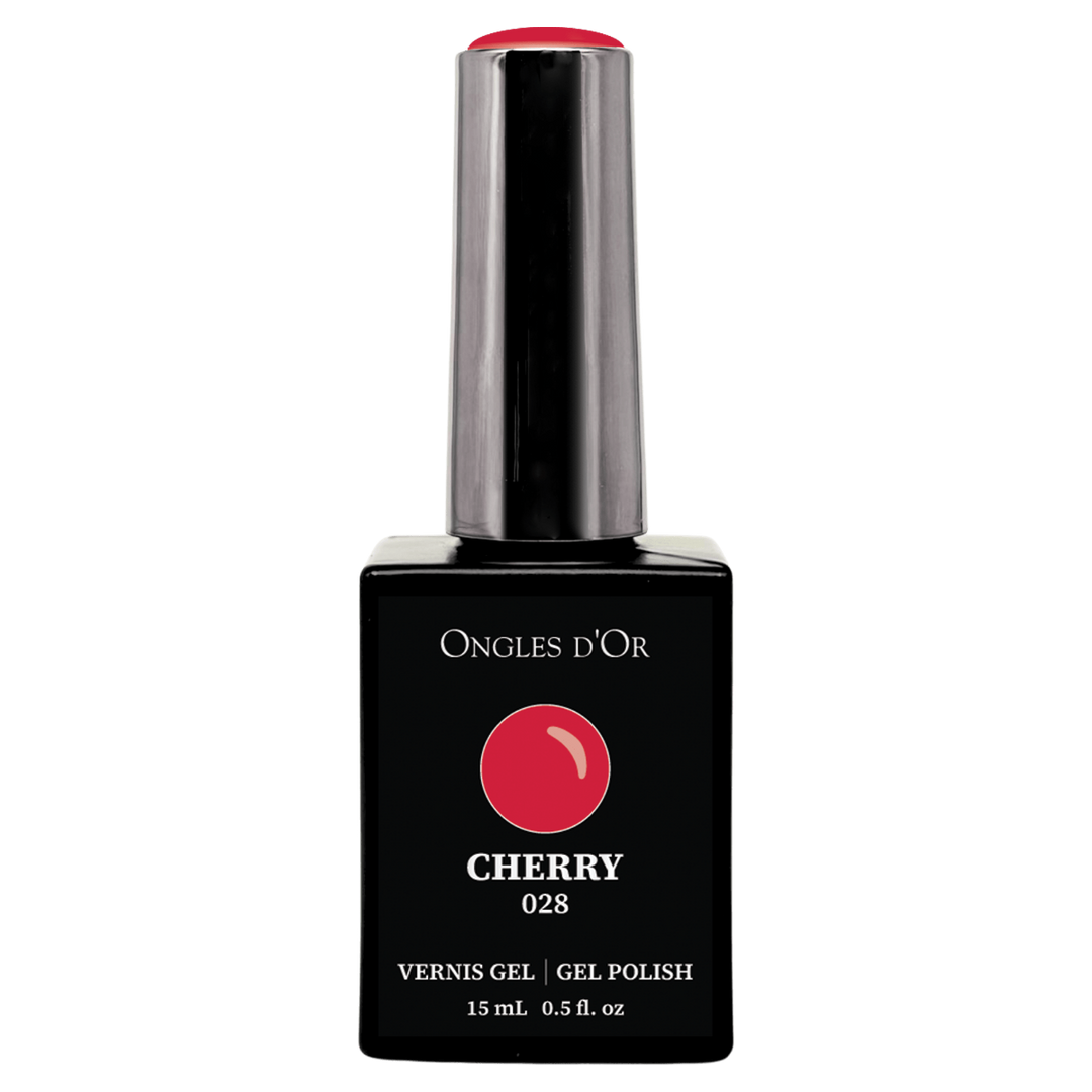 Vernis Gel 028 Cherry - Sans HEMA & Sans TPO - Ongles d'Or