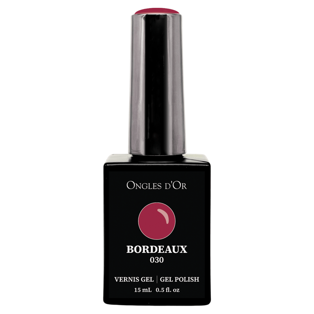 Vernis Gel 030 Bordeaux - Sans HEMA & Sans TPO - Ongles d'Or