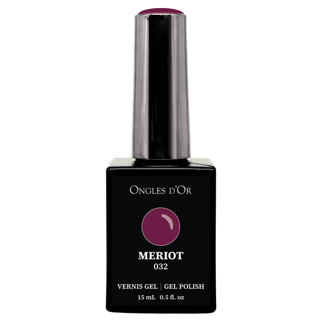 Vernis Gel 032 Merlot - Sans HEMA & Sans TPO - Ongles d'Or