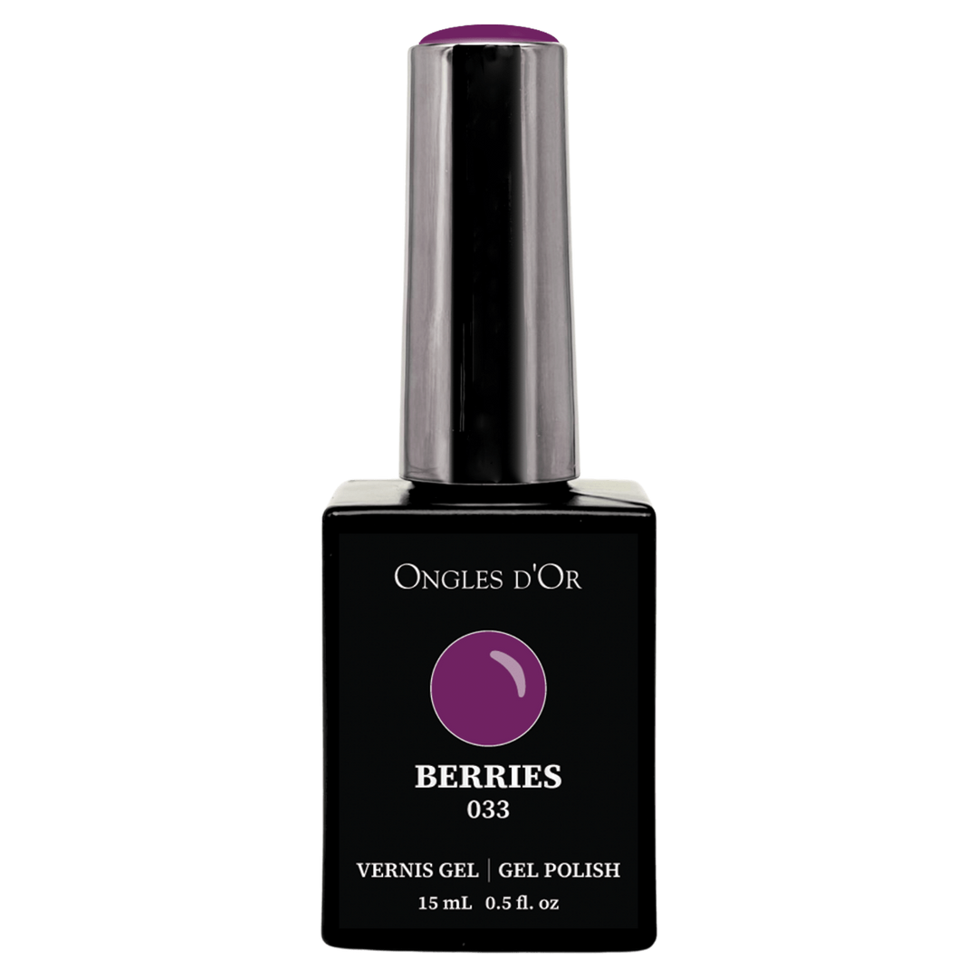 Vernis Gel 033 Berries - Sans HEMA & Sans TPO - Ongles d'Or
