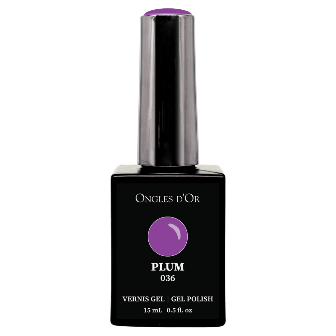 Vernis Gel 036 Plum - Sans HEMA & Sans TPO - Ongles d'Or