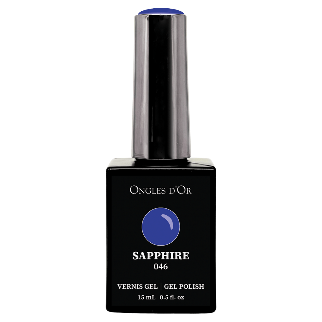 Vernis Gel 046 Sapphire - Sans HEMA & Sans TPO - Ongles d'Or