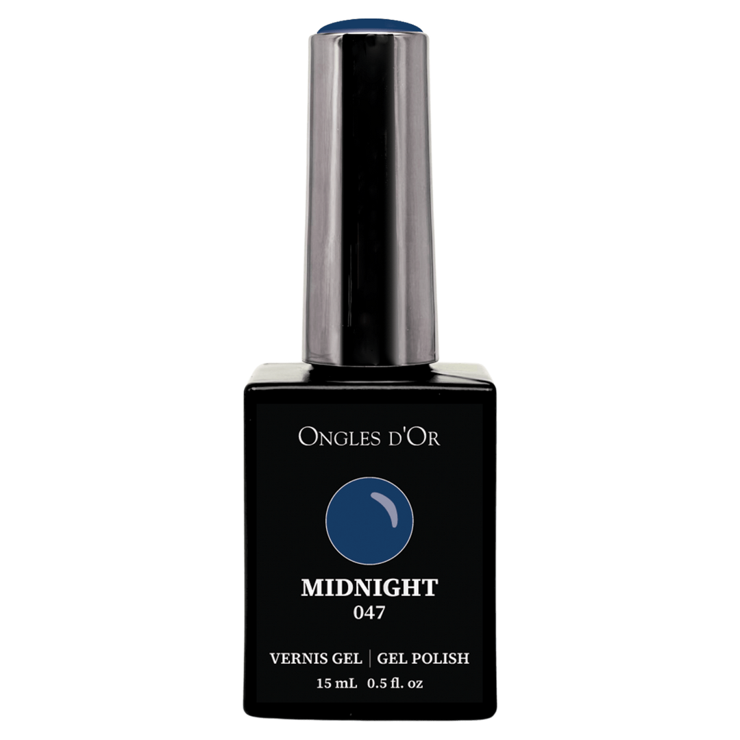Vernis Gel 047 Midnight - Sans HEMA & Sans TPO - Ongles d'Or