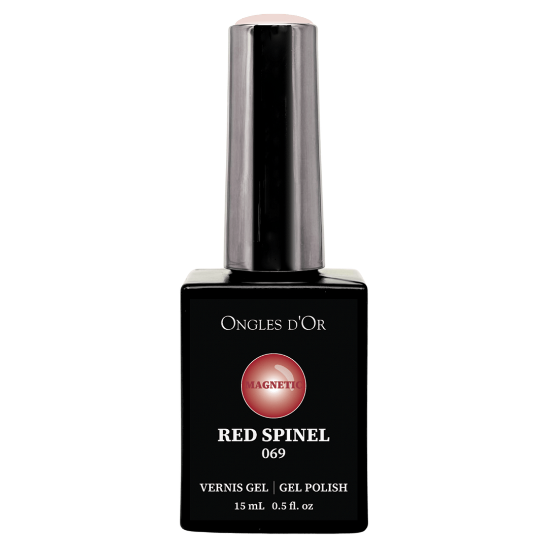 Vernis Gel Magnétique 069 Redspinel - Sans HEMA & Sans TPO - Ongles d'Or