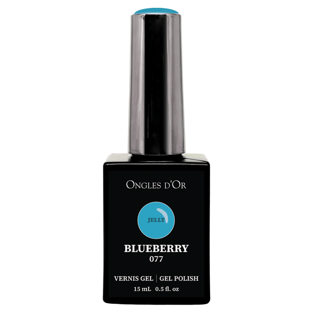 Vernis Gel Jelly 077 Blueberry - Sans HEMA & Sans TPO - Ongles d'Or
