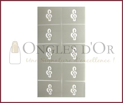 Pochoir Autocollant 09 Clé de Sol (10 pieces) PA09