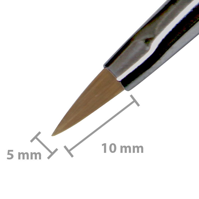 Kolinsky Acrylic Brush Flat Ferrule 