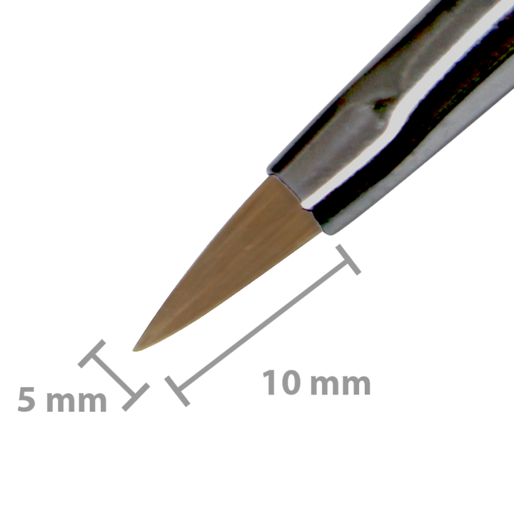 Kolinsky Acrylic Brush Flat Ferrule 