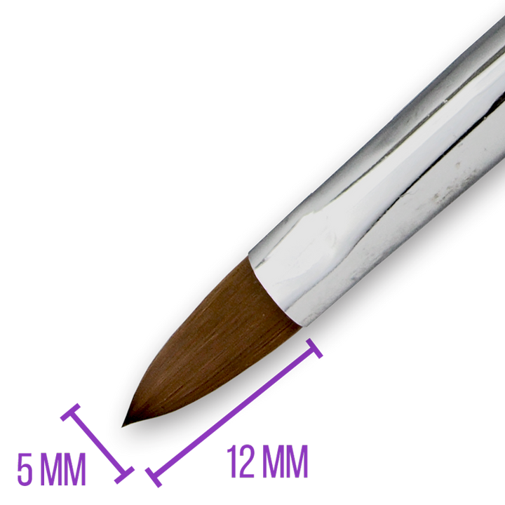 Pinceau Acrylique Kolinsky Virole Aplatie 
