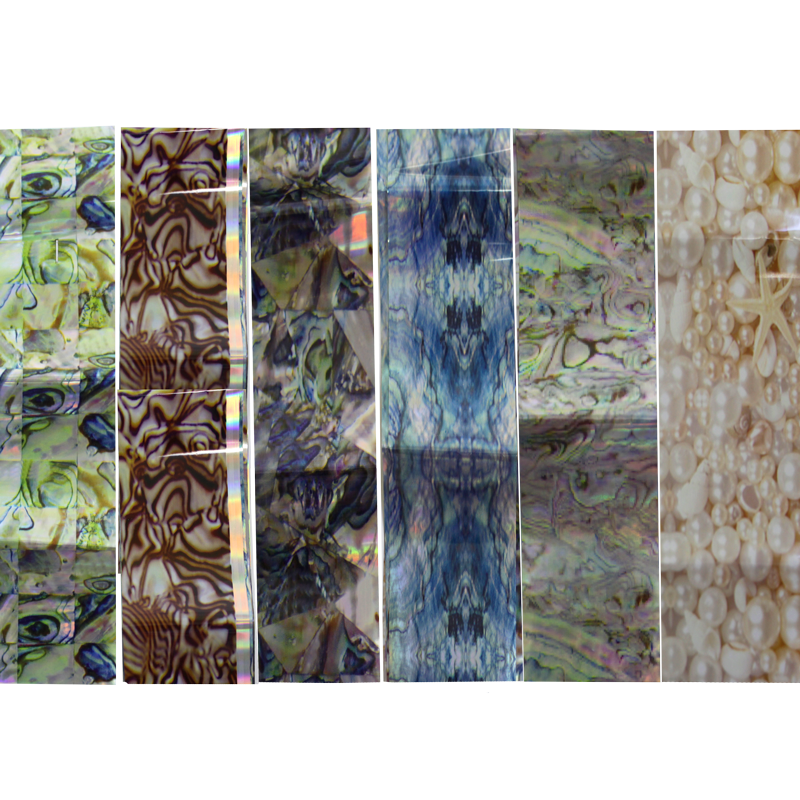 Papier Transfert Textures Coquillage Variées 15pcs