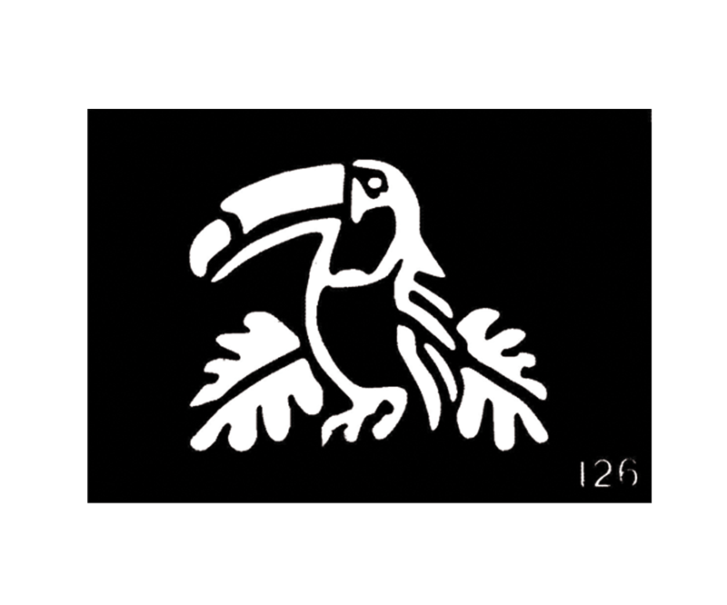 Body Stencil #126 (3" x 4") (Parrot)