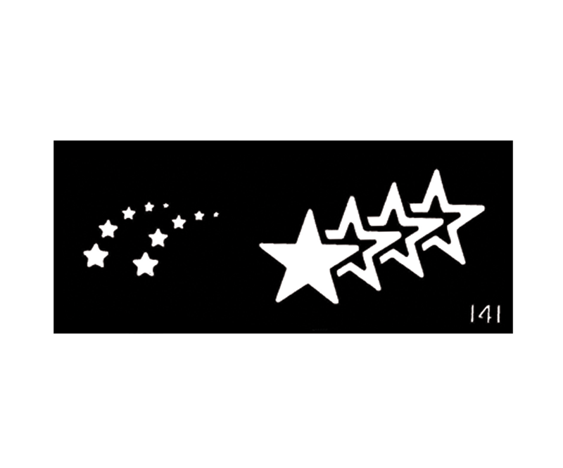 Body Stencil #141 (2" x 5") (Stars)
