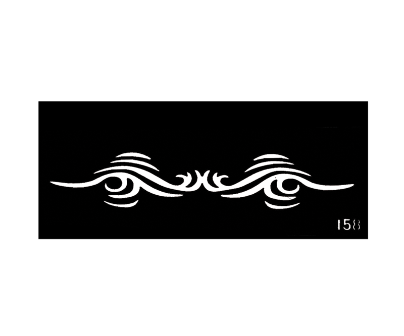 Body Stencil #158 (2" x 6") (Tribal Design)