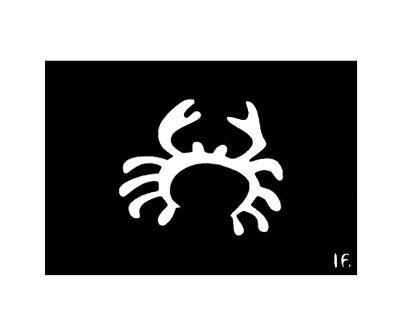 Body Stencil #16 (3" x 4") (Crab)