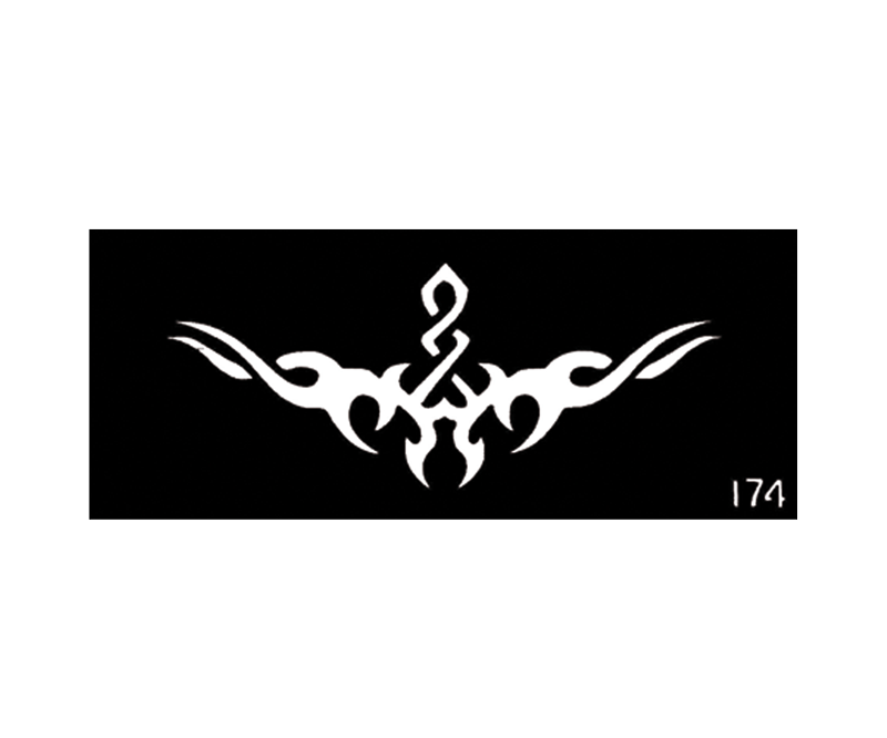 Tribal Design Body Stencil #174 (2" x 5")