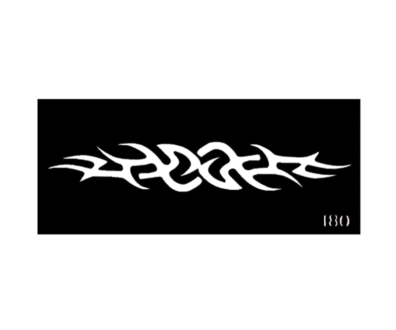 Tribal Design Body Stencil #180 (2" x 5")