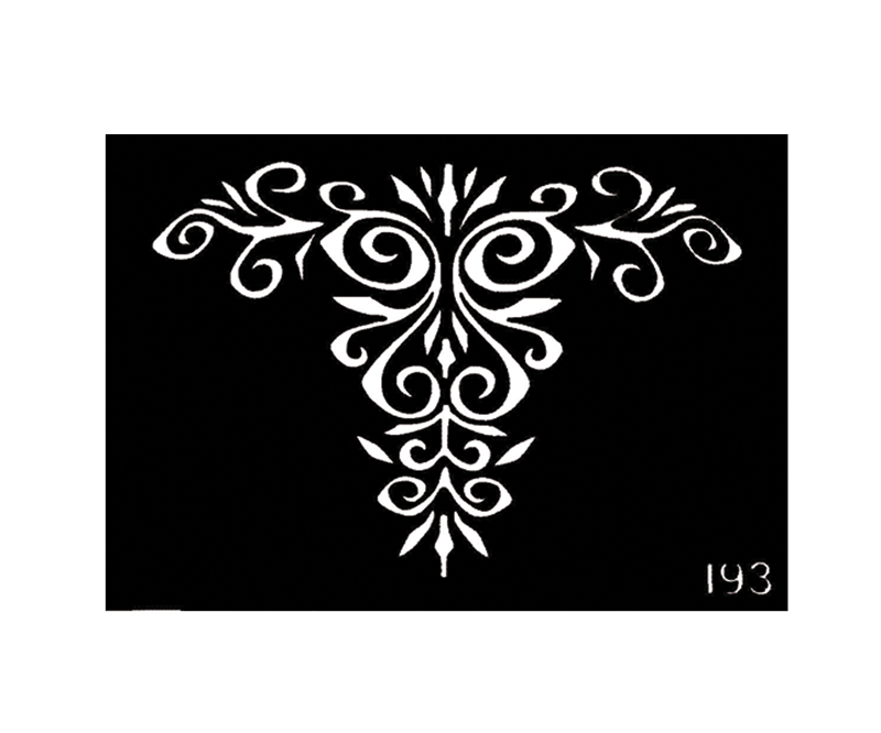 Tribal Design Body Stencil 