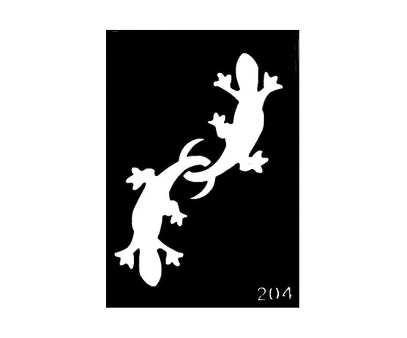 Body Stencil #204 (3" x 4") (Lizard)