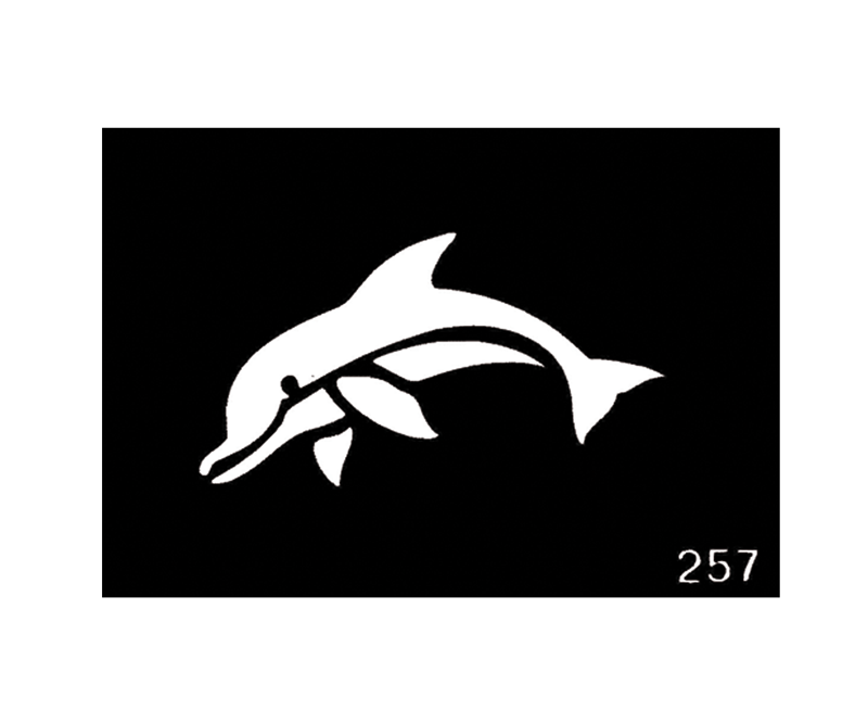 Body Stencil #257 (3" x 4") (Daulphin)