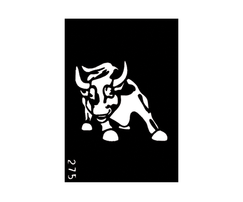 Body Stencil #275 (3" x 4") (Bull)