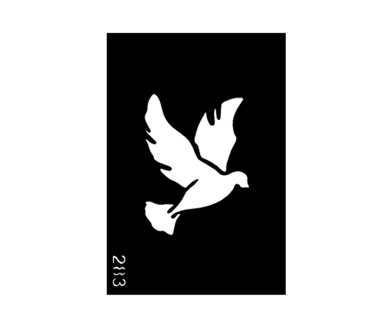 Body Stencil #283 (3" x 4") (Dove)