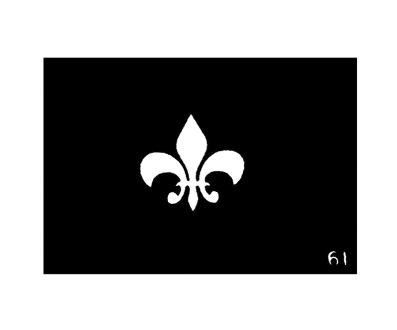 Body Stencil #61 (3" x 4") (Lily Emblem)