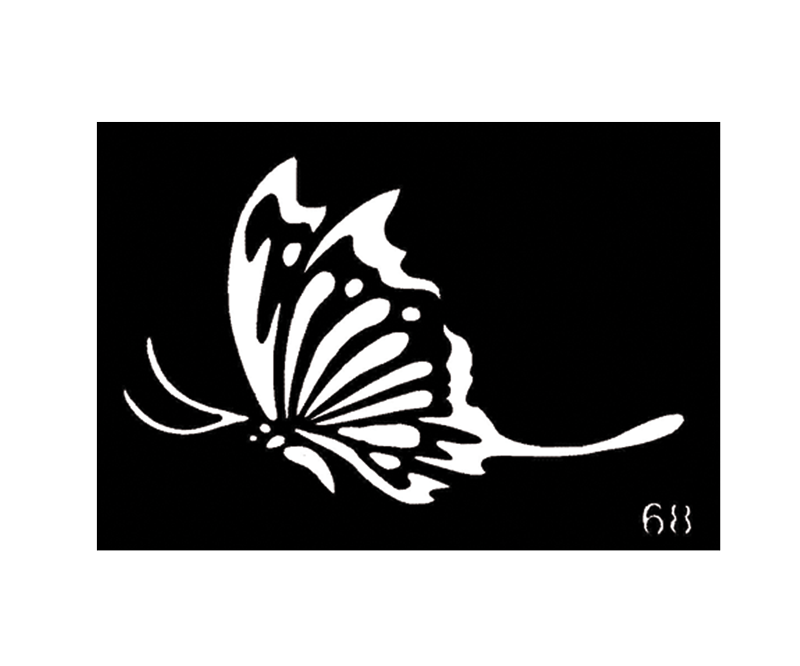 Butterfly Body Stencil 