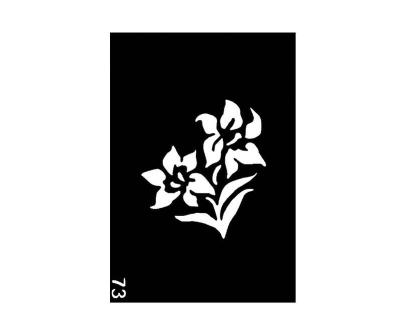 Flowers Body Stencil 