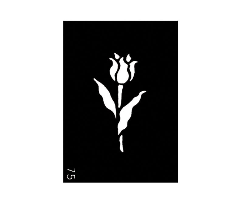 pochoir tattoo fleur