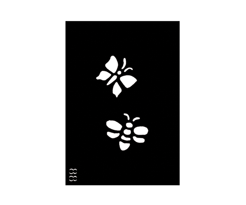 Butterfly Body Stencil #88 (3" x 4")