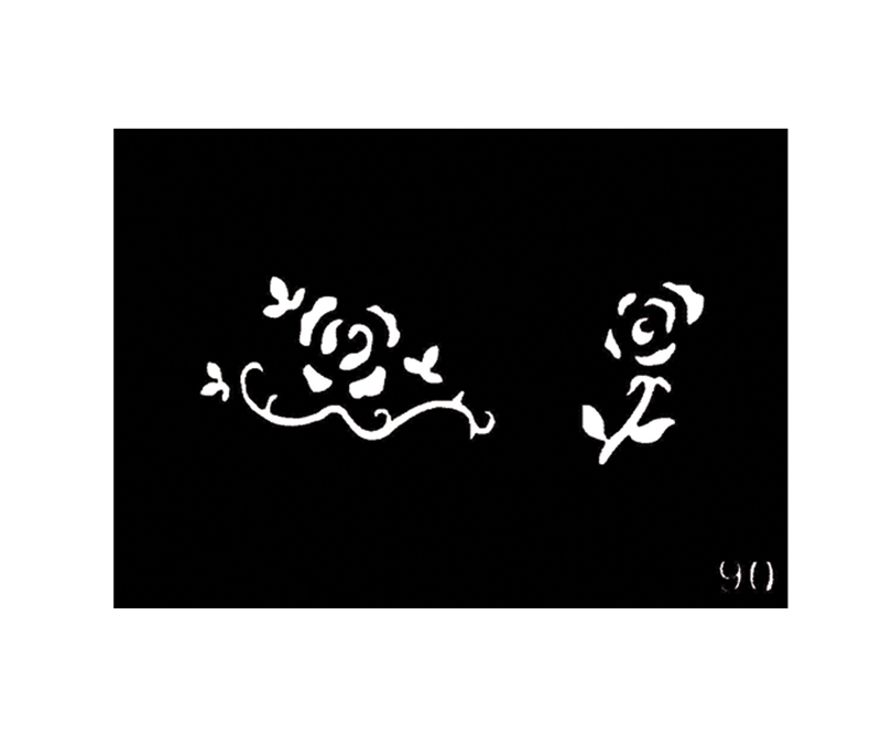 Flower Body Stencil #90 (3" x 4")