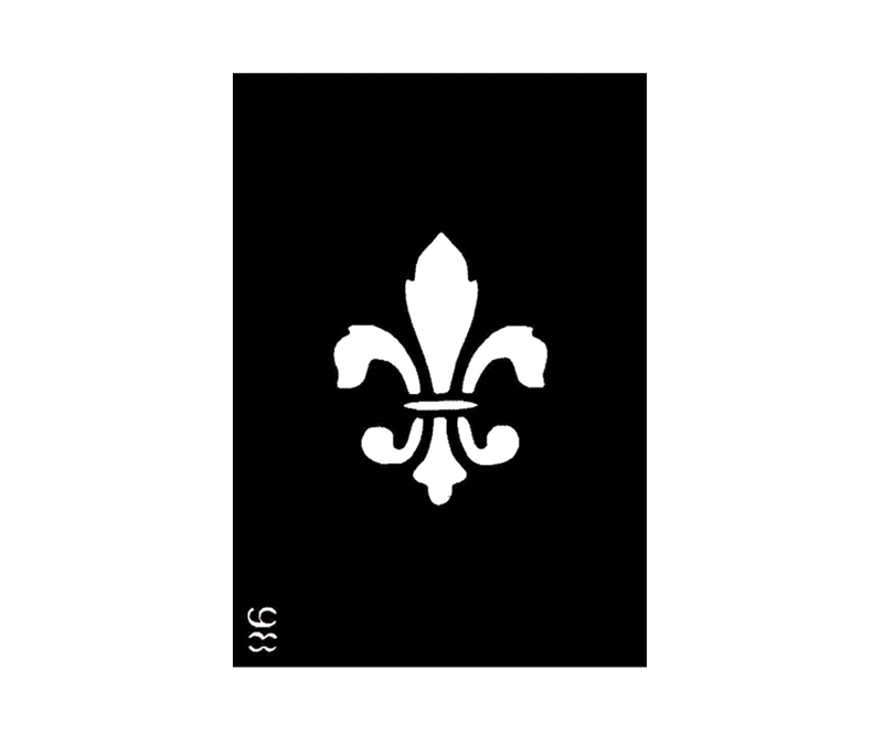 pochoir fleur de lys tatouage